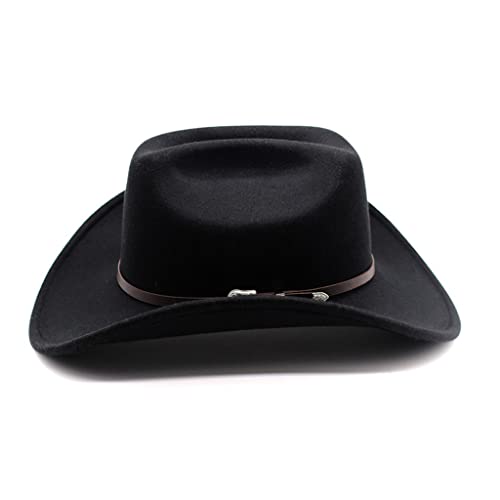 Chapeau de cowboy à large bord YXWYXWA pour homme et femme style western
