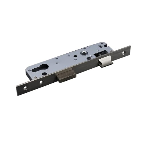 Cerradura Embutida para Puerta, R-06 Backset 20/25/30/35mm cerradura de puerta embutir marco del cuerpo accesorios entrada seguridad acero deslizante Uso apto para dormitorio(20mm)