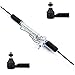 ECCPP Complete Power Steering Rack and Pinion Assembly+2*Outer Tie Rods for For Chevrolet Prizm 1998-2000,For Geo Prizm 1993-1997,For Toyota Corolla 1993-2002