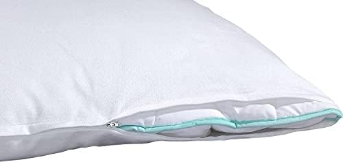 PROCAVE Delikatna flanela poszewka ochronna na poduszkę do spania na boku w rozmiarze 40 x 200 cm ze 100% bawełny Made in Germany chroni poduszkę przed zanieczyszczeniami