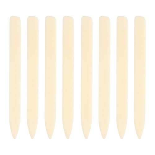 GRADENEVE de Plegadoras de Hueso de Plástico para Doblar y Moldear Papel y Cuero Juego de 8 Piezas Adecuado para Encuadernación y Scrapbooking Artesanal