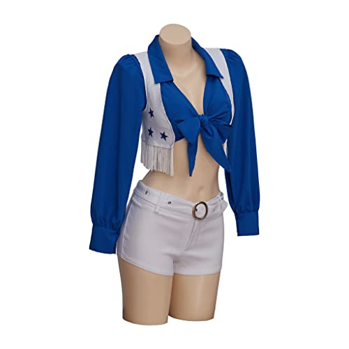 MyheroCos Sexy Cheerleader-Kostüm für Damen, Stern, Highschool-Cheerleading-Uniform, Sportteam, zweiteiliges Set – Bild 2