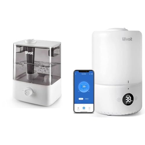 LEVOIT Humidifier for Bedroom Large Room, 6L Top Fill Cool Mist Humidifiers Plants, Baby & Humidifiers for Bedroom, Smart WiFi Alexa Control, Top Fill Cool Mist for Baby Nursery