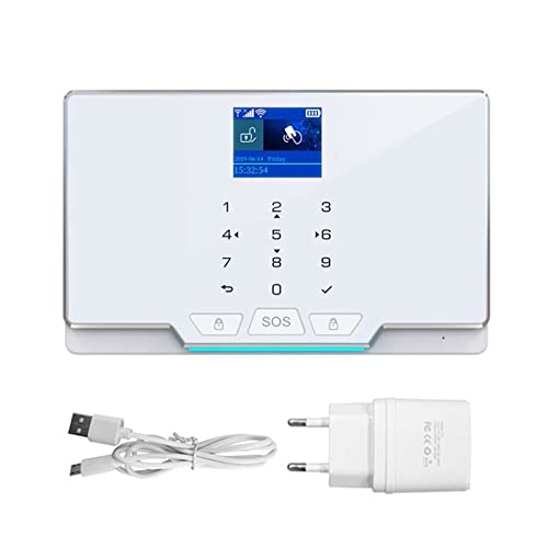 G20 WiFi GSM Sistema de alarma de seguridad Tuya Smart Wireless Wireless Wired Home Kits de protección de ladrones con el hogar con Ip Sirena de luz de la cámara(ZONAN G20 2G WH)