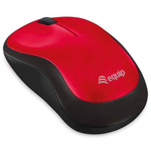 Equip 245113 Mini Souris Optique sans Fil Rouge