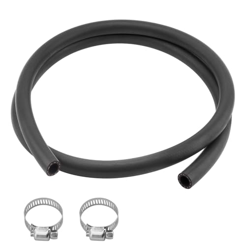 28491 Inner 5/8" Heater Hose Use On Cars And Light Trucks,6' Length Safety Stripe Standard Straight Heater Hose With 2 Pcs Clamps