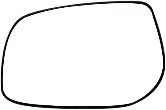 ROADFAR Side View Mirror Glass Replacement LH/DRIVER Side Mirror Glass Compatible with 2007-2012 For Toyota YARIS W/O HEATED Chrome Flat Driver Side Door Mirror Glass W/PLATE 87961-52660