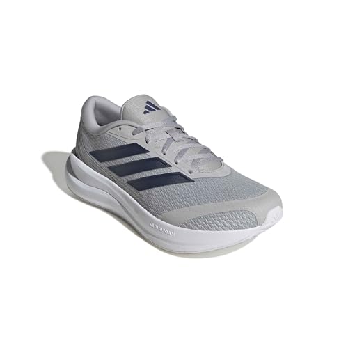 adidas Herren Runfalcon 6 Wide Shoes, Grey Two/Dark Blue/Core Black, 42 2/3 EU – Ansicht 5