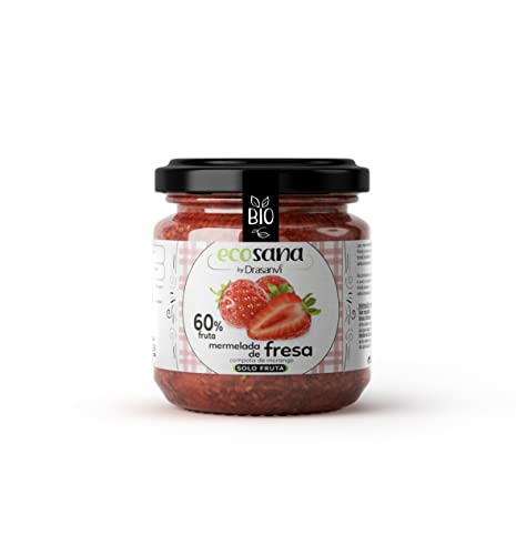 ECOSANA MERMELADA EXTRA FRESA SIN AZÚCAR CERTIFICADO BIO by DRASANVI - VEGANO - SIN GLUTEN - 250g Cover
