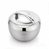 Lonchera térmica de acero inoxidable plateado,3 l)