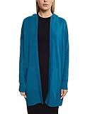 edc by ESPRIT Damen Strickjacke 991cc1i315, 455/Teal Blue, L