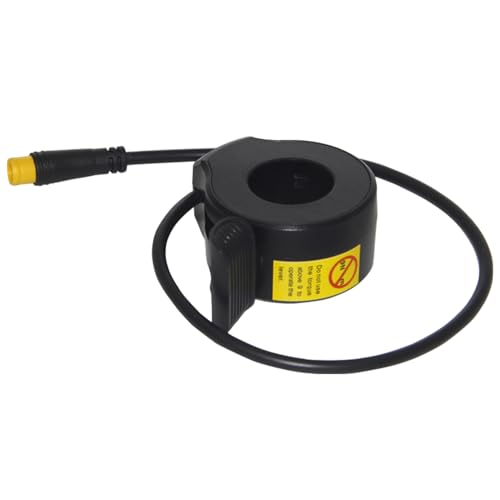 130X Thumb Throttle Accelerator Universal Finger Throttle Booster Waterproof Electric Bike Throttle Speed Control for Electric Scooters E‑bike Bicycle Thumb Throttle Electric Bicycle