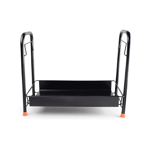 Image of Zepdos 2 Tier Kitchen Countertop Rack | Multipurpose Metal Storage Shelf for Spice Rack for kitchen, Bathroom & Pantry Organization | Space Saving Counter Rack Organizer, Black (40 x 20 x 33 cm)