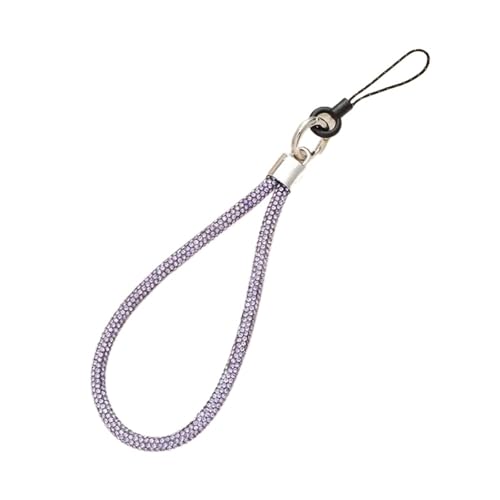 Colgante accesorios para senderismo con llavero con purpurina y cordón para teléfono móvil