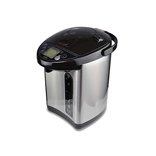 Addis Thermo Pot Instant Thermal Hot Water Boiler Dispenser, 3.5 liters, Stainless Steel/Black