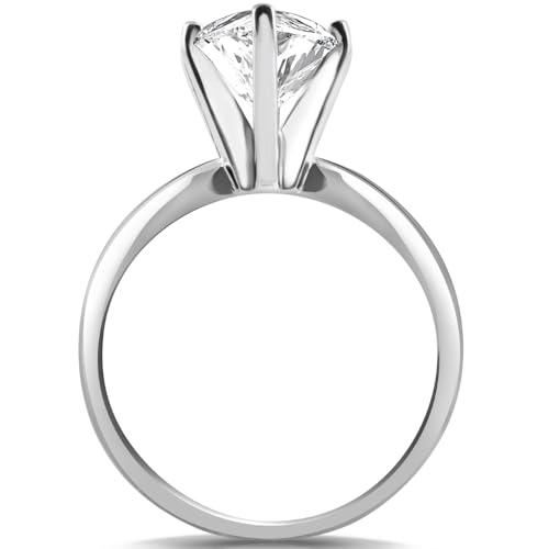 Pompeii Certified 2-6Ct Marquise Solitaire Diamond Engagement Ring 14k Gold Lab Grown - Size 7 (G/H,VS2-SI1)2