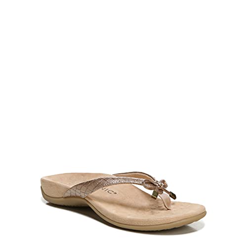 Image of Vionic Women's Rest Bella Toe Post Sandal- Supportive Ladies Orthotic Sandals that include Three Zone Comfort with Arch Support- Flip Flop for Ladies, Medium and Wide Width Size 5-12