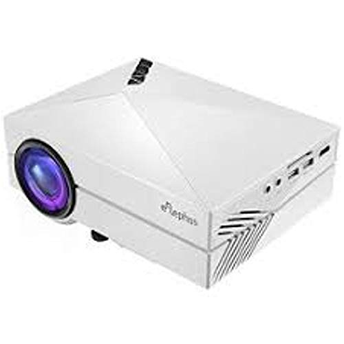 ELEPHAS EE-60 - Proiettore portatile a LED (USB/AV/SD/VGA/HDMI), colore: Nero