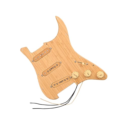 Pickguard en bois SSS et accessoires en bois noble pour guitare stratocaster élégante