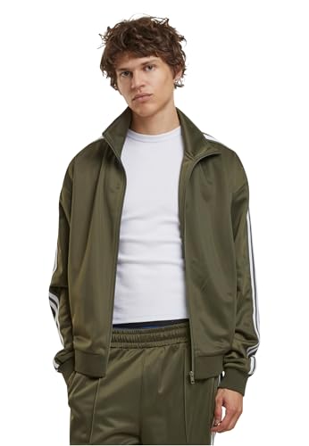 Urban Classics Tb6915-retro Tricot Track Jacket Chaquetas Ligeras, Verde Oliva, L Hombres