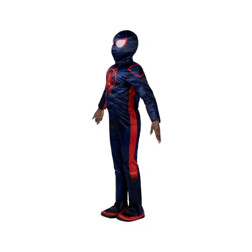 MARVEL Boys Deluxe Spider Man Miles Morales Costume, Kids Spiderman Spider-Verse Outfit with Mask L (12-14) - image 4