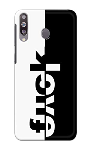 Image of PRINTFIDAA One Words Fukc Love Creative Art Innovative Wonderfull Printed Designer Hard Case for Samsung Galaxy M30 / Samsung A40s, SM-M305F / DS Back Cover -(e) RPM1003