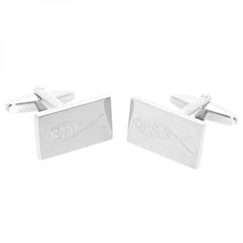 Mancuernillas GTR Hombre Christian Jesus en Pez miniatura 1
