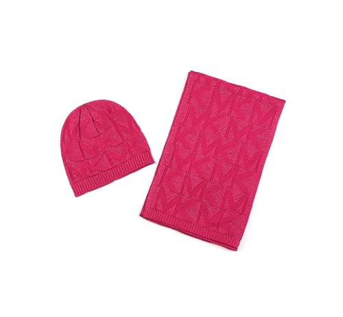 Michael Kors Women's Metallic Beanie & Scarf Set,...