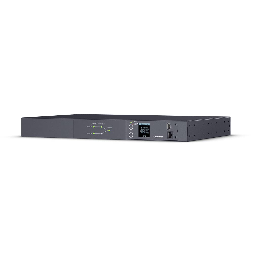 Cyberpower PDU24005 Commutateur de transfert automatique ATS 16 A 8 x C13 2 x C19