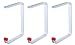 Produktbild Alberts 800925 Deckenhaken | wahlweise in verschiedenen Ausführungen | abgewinkelt | Aluminium | Hakentiefe 175 mm | Gesamthöhe 220 mm | 3er Set
