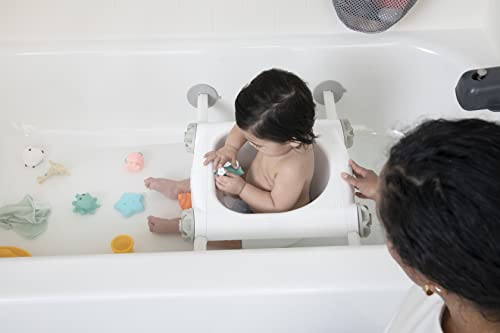Regalo Baby Basics™ Bath Seat, Provides Support And Balance For Sit-Up Bathing, Includes Strong And Secure Suction Cup System, Drain Holes For Easy Clean Up, Sets Up And Stores In Seconds #TOP5