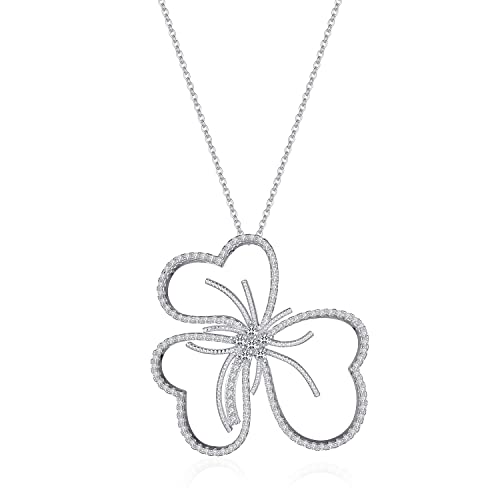 Collier pétales incrustées de pierres précieuses et son pendentif floral d'exception