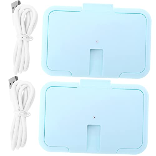 Chauffe-lingettes portable bébé chauffe lingette de voyage usb lot de 2 pièces