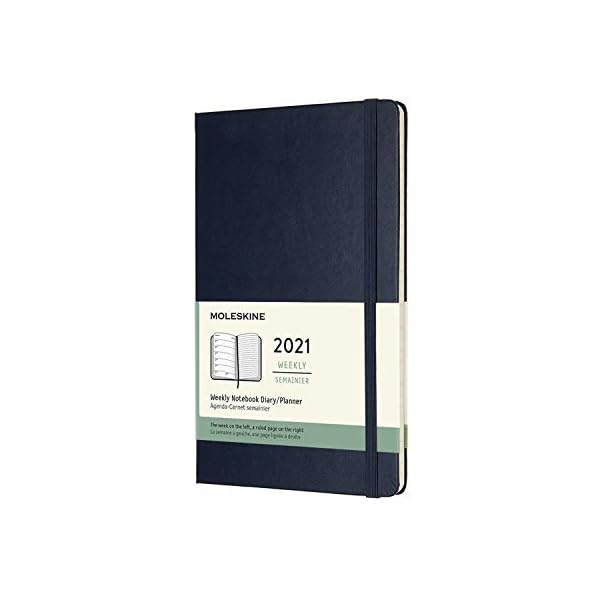 Moleskine Wochenplaner 2021, 12 Monate Wochenkalender, Wochenplaner und Notizbuch