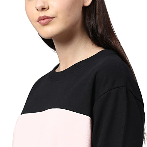 Image of Campus Sutra Cotton Women Hooded Sweatshirt