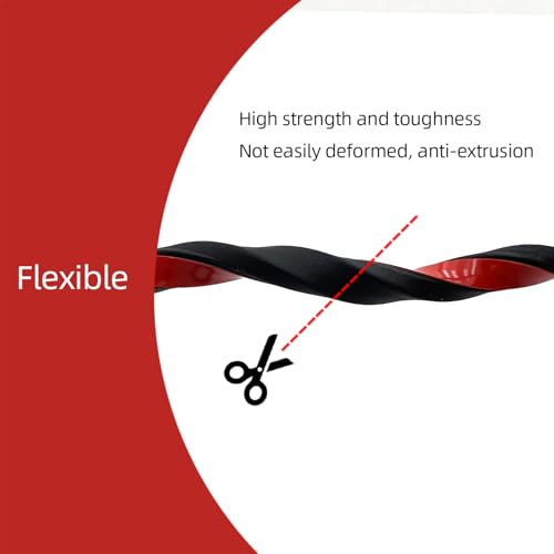 Image of Weather Stripping Seal Strip for Doors /Windows 13Feet, Self-Adhesive Soundproofing Rubber Weatherstrip Gap Blocker, Black