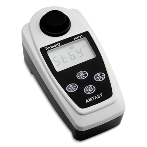 AMTAST Turbidity Meter Digital Water Turbidimeter with Three Ranges (0~19.99NTU, 20~199.9NTU,