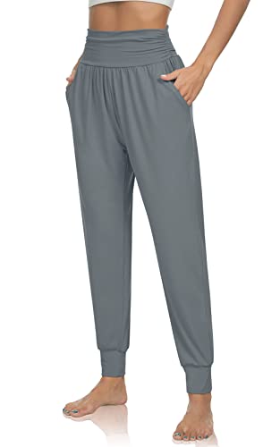 Image of UEU Women's Cozy Yoga Joggers Pants Loose Workout Sweatpants Comfy Lounge Pants with Pockets