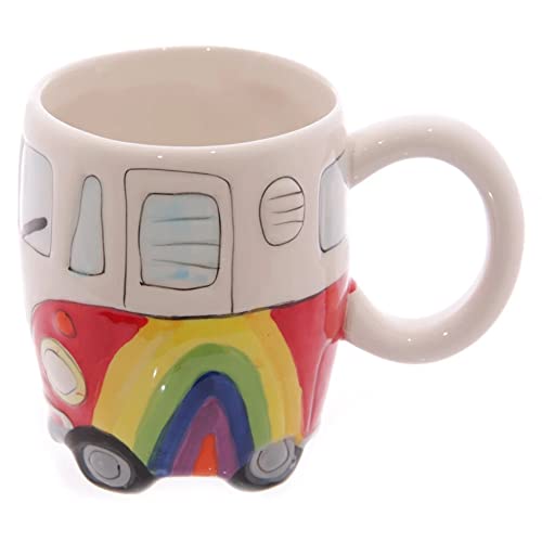 Puckator Rainbow Ceramic Camper Van Mug