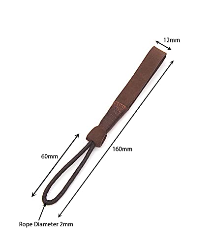 Lagipa Leather Car Key Fob Keychain, Non-Metallic Car Key Rope Lanyard Holder, No Metal Scratch #TOP1