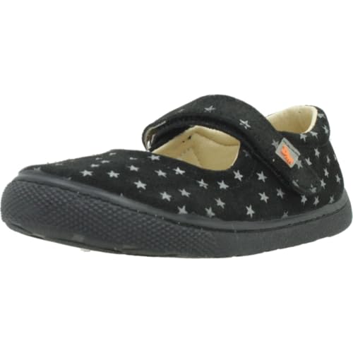 Vulladi 6191 259 Noir chaussons en cuir suédé de fabrication espagnole