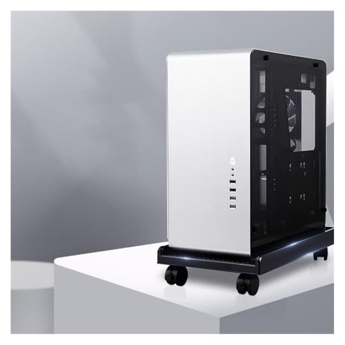 Soporte para Torre de Computadora de Escritorio - Soporte móvil para CPU con Ruedas Negro miniatura 5