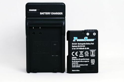 Power-Smart-Battery-and-Charger-for-Nikon-EN-EL14-Nikon-EN-EL14a-and-Nikon-Coolpix-P7800-P7700-P7000-Nikon-Df-Nikon-D5600-D5500-D5300-D5200-D5100-D3400-D3300-D3200-D3100-Camera-Battery