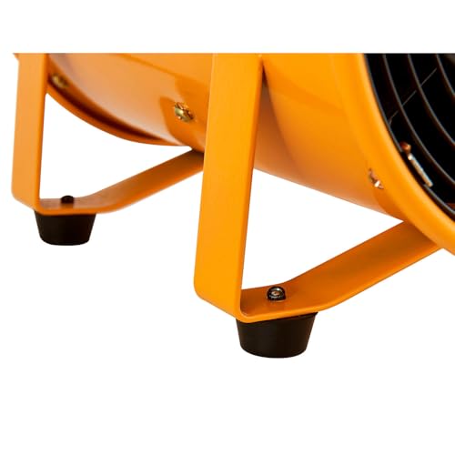 Ventilador de ventilación portátil Global Industrial, 8" de diámetro para espacios confinados, ventilador soplante de 2 velocidades, 570 CFM, 1/8 HP, cable de alimentación GFCI de 10 pies, 120 V, 12" L x 9" A x 12" H miniatura 7