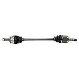 TRQ Front CV Axle Shaft Assembly Neoprene Boots Moly Greased Compatible with 2008-2014 Subaru Impreza 2008-2021 Subaru WRX STI