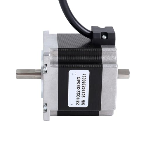 Moteur pas à pas Nema23 double arbre 1.2 Nm avec 4 fils pour vos routeurs CNC