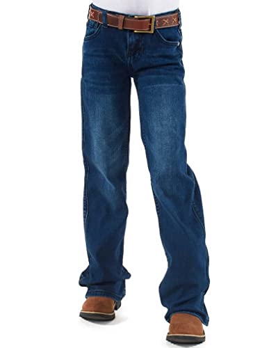 Cowgirl Tuff Western Jeans Girls Faithful Bootcut Dark Wash GJFTHF