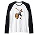 Hombre alemán fresco dabbing con jarra de cerveza Oktoberfest Camiseta Manga Raglan