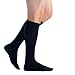 EvoNation Men's USA Made Graduated Compression Socks 8-15 mmHg Mild Pressure Medical Quality Knee High Orthopedic Support Stockings Hose - Best Comfort Fit, Circulation, Travel (Large, Navy Blue)
