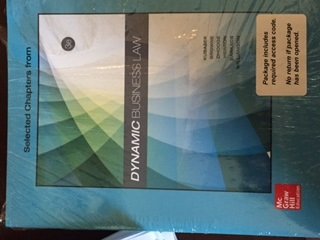 Paperback Dynamic Business Law 3e with Connect Access Book